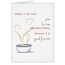 Chicken Soup Valentine Greeting Cards