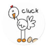 Chicken Stick Figure Sticker