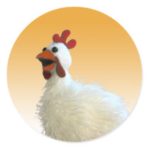 Chicken Sticker by Swazzle Chicken Sticker