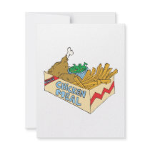 chicken value meal in a box invitations