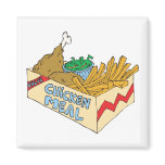chicken value meal in a box refrigerator magnet