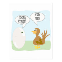 Chicken vs Egg Showdown! Postcards
