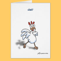 chicken what? card! by graphicdoodles chicken what? card!