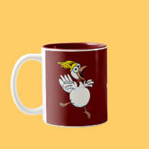 Chicken with bunny hat gift mug! by graphicdoodles Chicken with bunny hat gift mug!