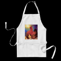 Chicken with Chick Farm Art - Multi aprons