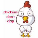 chickens don't clap t-shirts by whatever1274 chickens don't clap t-shirts