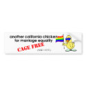 Chickens for Equality bumper stickers by kadlerbop Chickens for Equality bumper stickers