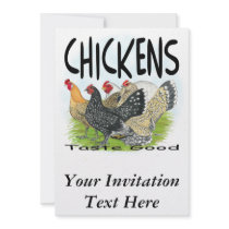 Chickens Taste Good! Custom Announcements