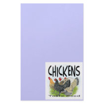 Chickens Taste Good! Stationery Design