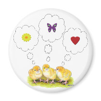Chickie Daydreams magnets by diane_jacky Chickie Daydreams magnets