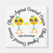 Chicks Against Cervical Cancer Fridge Magnet