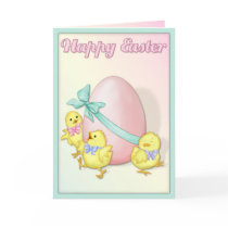 Chicks Celebrate Easter Card