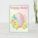 Chicks Celebrate Easter card