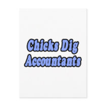 Chicks Dig Accountants Postcards