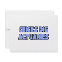 Chicks Dig Actuaries invitations