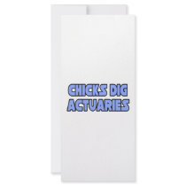 Chicks Dig Actuaries rack cards