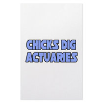 Chicks Dig Actuaries stationery