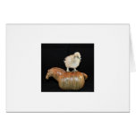 Chicks dig art. greeting card