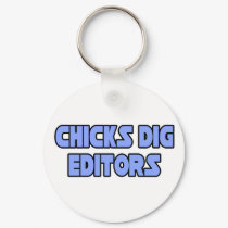 Chicks Dig Editors keychains