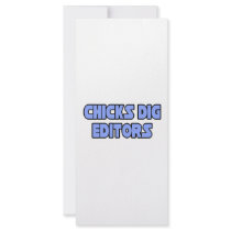 Chicks Dig Editors rack cards