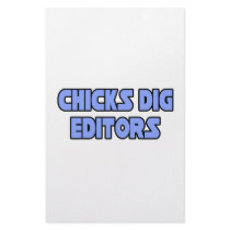 Chicks Dig Editors stationery by Editor_Shirts Chicks Dig Editors stationery