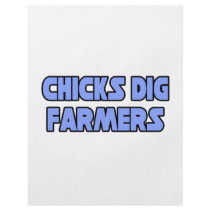 Chicks Dig Farmers flyers by Farmer_Shirts Chicks Dig Farmers flyers
