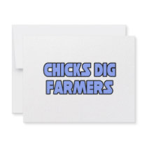 Chicks Dig Farmers invitations by Farmer_Shirts Chicks Dig Farmers invitations