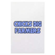Chicks Dig Farmers stationery by Farmer_Shirts Chicks Dig Farmers stationery