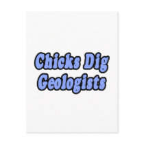 Chicks Dig Geologists postcards