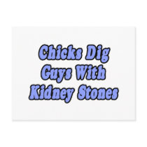 Chicks Dig Guys With Kidney Stones postcards by Kidney_Stone_Shirts Chicks Dig Guys With Kidney Stones postcards