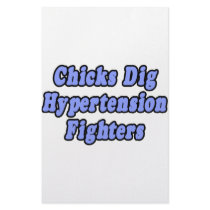 Chicks Dig Hypertension Fighters stationery by Hypertension_Shirts Chicks Dig Hypertension Fighters stationery