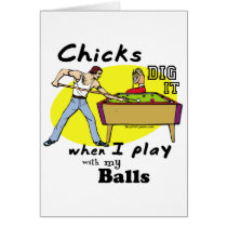 Chicks Dig it Pool Billiards cards