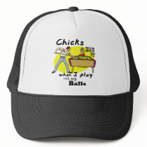 Chicks Dig it Pool Billiards hats