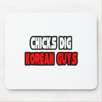 Chicks Dig Korean Guys mousepads