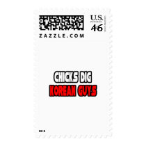 Chicks Dig Korean Guys postage by Korean_Pride Chicks Dig Korean Guys postage