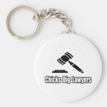 Chicks Dig Lawyers Keychains