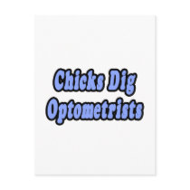Chicks Dig Optometrists postcards by Optometrist_Shirts Chicks Dig Optometrists postcards