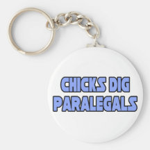 Chicks Dig Paralegals Key Chain