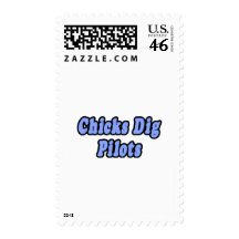 Chicks Dig Pilots Postage
