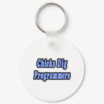 Chicks Dig Programmers keychains