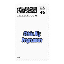 Chicks Dig Programmers postage