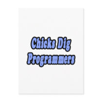 Chicks Dig Programmers postcards