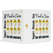 Chicks - Find a Cure For All Cancers Binder by chicktshirts Chicks - Find a Cure For All Cancers Binder