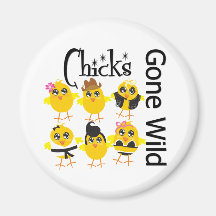 Chicks Gone Wild Magnets