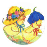 Chicks in Easter Bonnets - Sticker