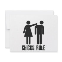 Chicks rule invitations