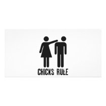 Chicks rule photo cards