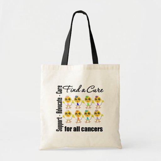 Chicks United to Find A Cure For All Cancers Tote Bags