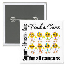 Chicks United to Find A Cure For All Cancers Button