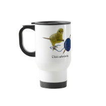 Chicks who knit travel mug by DesignsbyLisa Chicks who knit travel mug